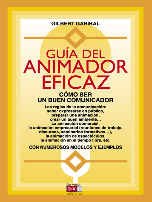 Title details for Guía del animador eficaz by Gilbert Garibal - Available
